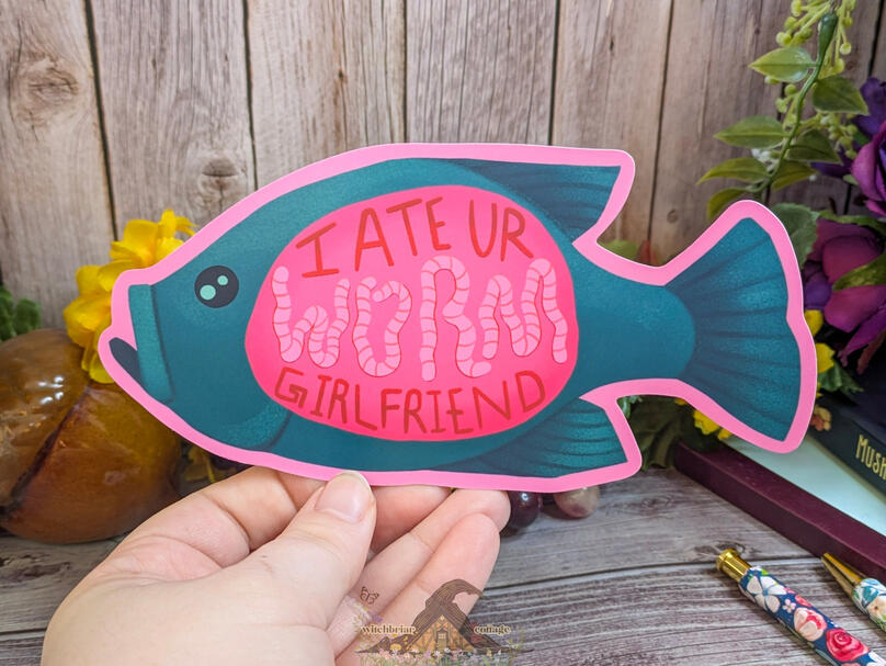 worm gf bumper sticker by cas