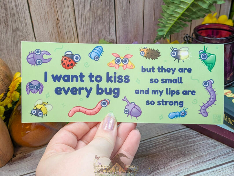 kiss every bug bumper sticker by katu