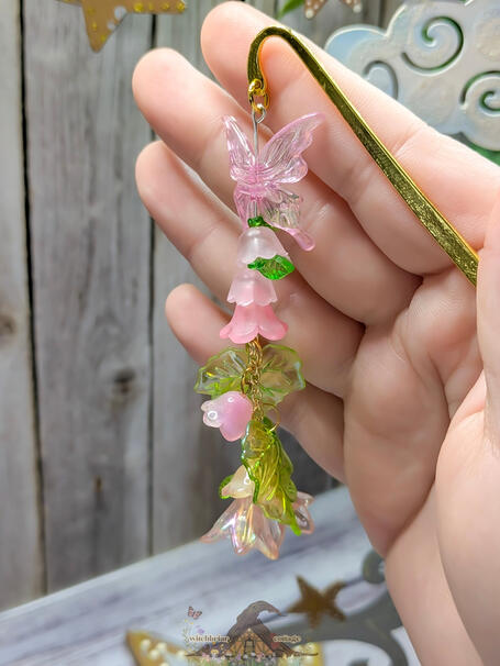beaded fairy bookmark by katu