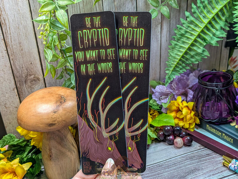 cryptid woods bookmark by cas