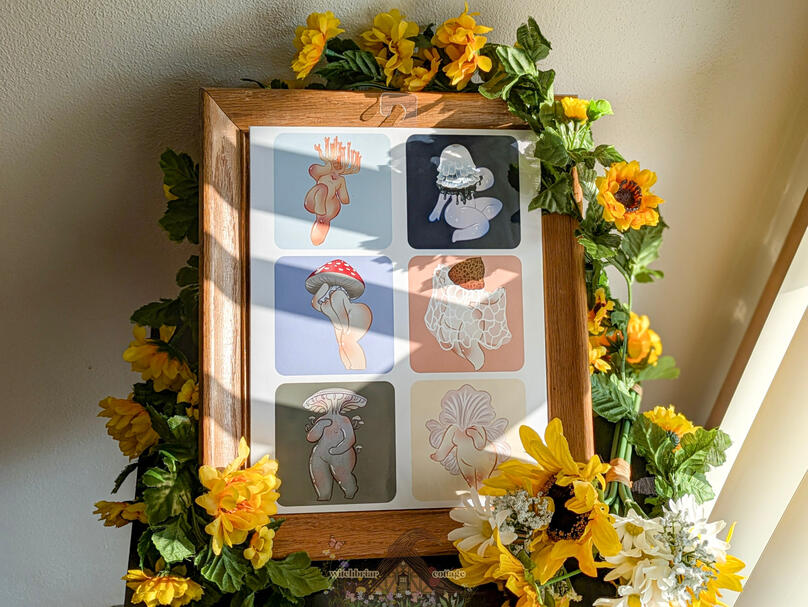 mushroom pinups by katu