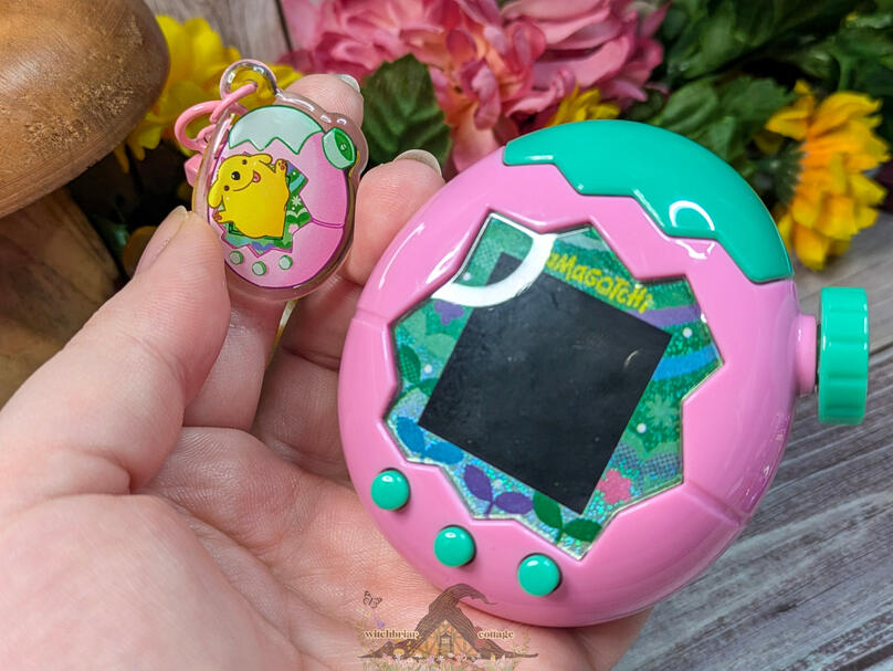 mini tamagotchi keychain by katu